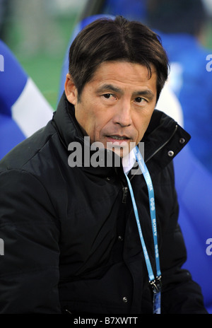 Akira Nishino Head Coach Gamba Dezember 21 2008 Fußball FIFA Klub-Weltmeisterschaft Japan 2008 3. Platz Spiel zwischen Gamba Osaka 1 0 Pachuca in Yokohama International Stadion Kanagawa Japan Foto von Atsushi Tomura AFLO SPORT 1035 Stockfoto