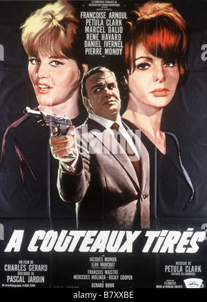 À couteaux tirés À couteaux tirés Jahr: 1963 - Frankreich Pierre Mondy, Françoise Arnoul, Petula Clark Affiche, poster Regie: Charles Gérard Stockfoto