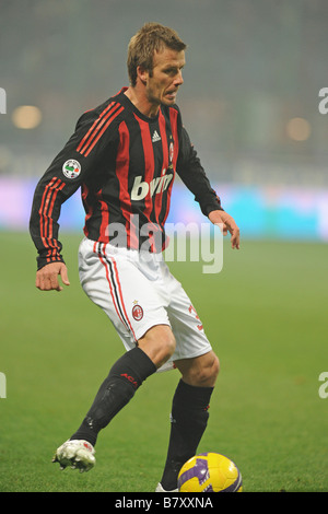 David Beckham Milan 17. Dezember 2009 Fußball Italien Serie A Spiel zwischen AC Milan und Fiorentina an das San Siro Stadion in Mailand Italien Foto: Enrico Calderoni AFLO SPORT 0391 Stockfoto