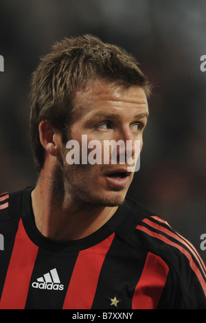 David Beckham Milan 17. Dezember 2009 Fußball Italien Serie A Spiel zwischen AC Milan und Fiorentina an das San Siro Stadion in Mailand Italien Foto: Enrico Calderoni AFLO SPORT 0391 Stockfoto