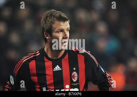 David Beckham Milan 17. Dezember 2009 Fußball Italien Serie A Spiel zwischen AC Milan und Fiorentina an das San Siro Stadion in Mailand Italien Foto: Enrico Calderoni AFLO SPORT 0391 Stockfoto