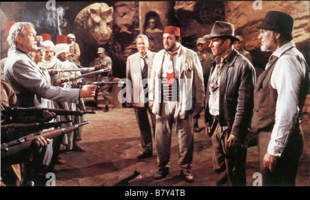 Indiana Jones und der Letzte Kreuzzug Jahr: 1989 Harrison Ford, John Rhys-Davies, Sean Connery, Denholm Elliott, Regie: Steven Spielberg. Stockfoto