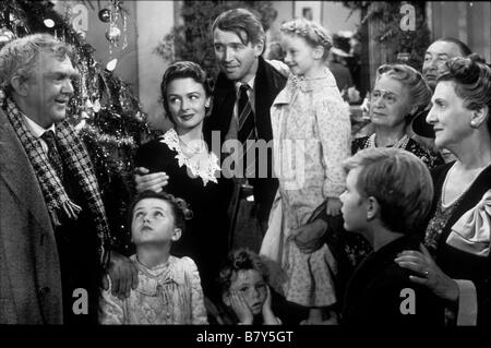 Es ist ein wundervolles Leben Jahr: 1946 USA James Stewart, Donna Reed, Thomas Mitchell, Beulah Bondi, Karolyn Grimes Regie: Frank Capra Stockfoto