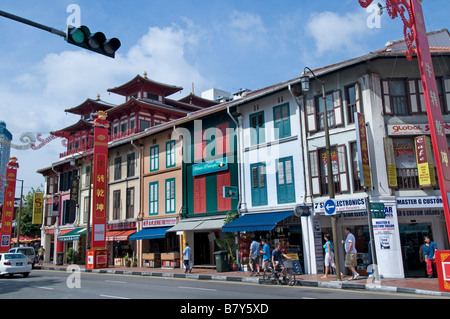 Singapur Chinatown China chinesische Streetshop speichern Marktzentrum Innenstadt Stockfoto