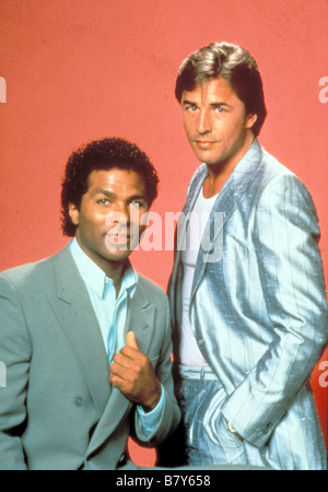 Deux flics à Miami Miami Vice Jahr: 1984 - [TV-Serie 1984-1989] Don Johnson, Philip Michael Thomas Stockfoto