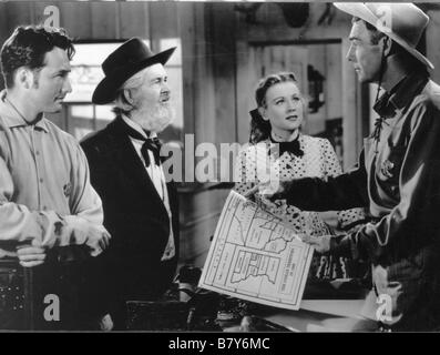 Weit-West 89 Rückkehr der schlechten Menschen/Westen Jahr: 1948 USA Regie: Ray Enright George 'Gabby' Hayes, Jacqueline Weiss, Randolph Scott Stockfoto