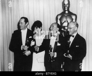 Oscar-verleihung 1965 My Fair Lady Rex Harrison, Audrey Hepburn, George Cukor, Jack Warner Stockfoto