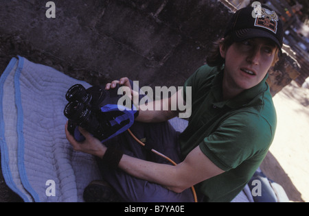 David Gordon Green David Gordon Green David Gordon Green tournage auf dem Set L'autre rive, Sog Jahr: 2004 USA Regie: David Gordon Green Stockfoto