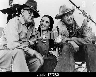 Zwei ritten zusammen Jahr: 1961 USA James Stewart, Linda Cristal, John Ford Regie: John Ford schießen Bild Stockfoto