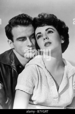 Studio Portrait für den Film einen Platz in der Sonne Jahr: 1951 USA Montgomery Clift, Elizabeth Taylor (Liz Taylor), Regie: George Stevens Stockfoto