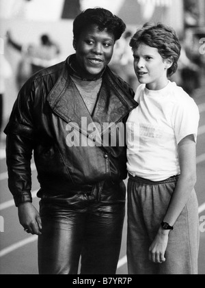 Tessa Sanderson und Zola Budd im RAF Cosford Athletics Stadium 26.1.1985. Bild von DAVID BAGNALL Stockfoto