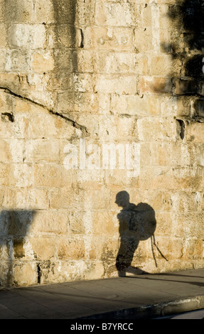 Walker mit Back pack Spanien Stockfoto