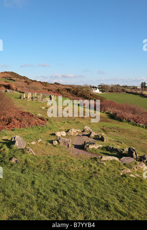 DROMBEG Stone Circle in der Grafschaft Cork Stockfoto