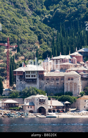 Dochiariou Kloster auf Athos, Greese Stockfoto