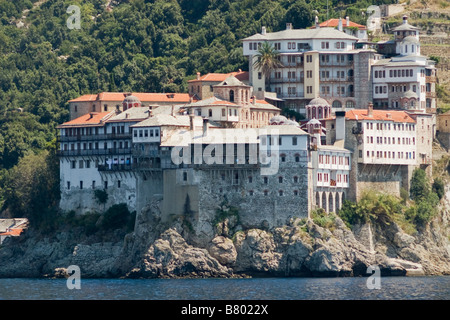 Osiou Grigoriou Kloster auf Athos, Griechenland Stockfoto