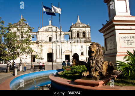 Leon Cathedral, spanische Kolonialarchitektur Stockfoto