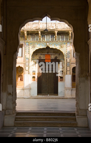 Ishwardas Modi Haveli Jhunjhunu Rajasthan Indien Stockfoto