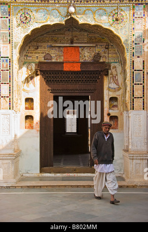 Ishwardas Modi Haveli Jhunjhunu Rajasthan Indien Stockfoto