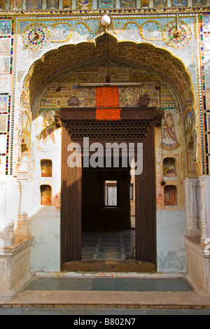 Ishwardas Modi Haveli Jhunjhunu Rajasthan Indien Stockfoto