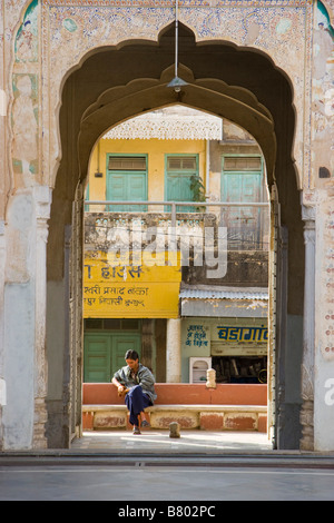 Ishwardas Modi Haveli Jhunjhunu Rajasthan Indien Stockfoto