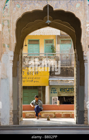 Ishwardas Modi Haveli Jhunjhunu Rajasthan Indien Stockfoto