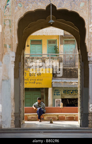 Ishwardas Modi Haveli Jhunjhunu Rajasthan Indien Stockfoto