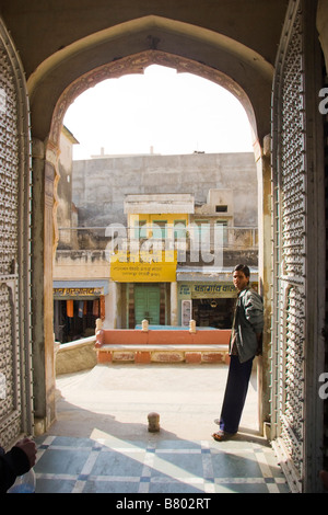 Ishwardas Modi Haveli Jhunjhunu Rajasthan Indien Stockfoto