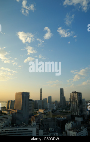 Yokohama Antenne Sunrise Stockfoto