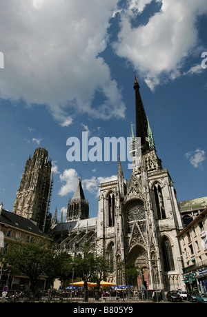 Cathedrale Notre-Dame Rouen Frankreich Stockfoto