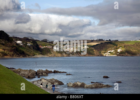 Looe aus Hannafore Punkt cornwall Stockfoto