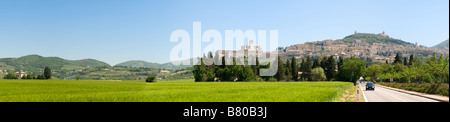 Panorama von Assisi - Umbrien, Italien Stockfoto