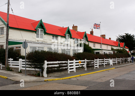 Hotel Port Stanley Falkland Islands Stockfoto