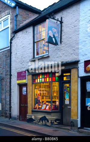 Mord und Chaos Buchhandlung Hay on Wye Wales Großbritannien Europa Stockfoto