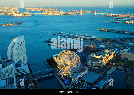 Minato Mirai 21 Antenne, Yokohama, JP Stockfoto