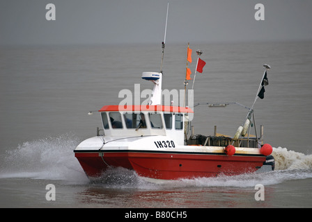 Angelboot/Fischerboot, Aldeburgh, Suffolk, UK. Stockfoto