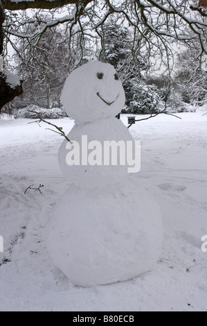 Schneemann in Dulwich pak Stockfoto