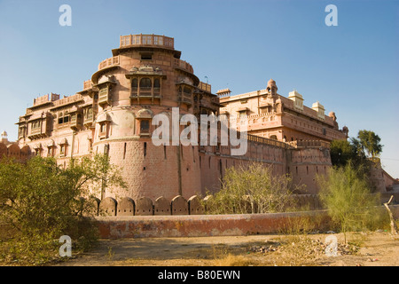 Außenseite des Junagarh Fort Bikaner Rajasthan Indien Stockfoto