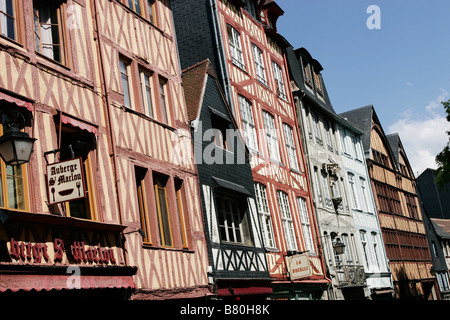 Holzbauwerke Rouen Frankreich Stockfoto