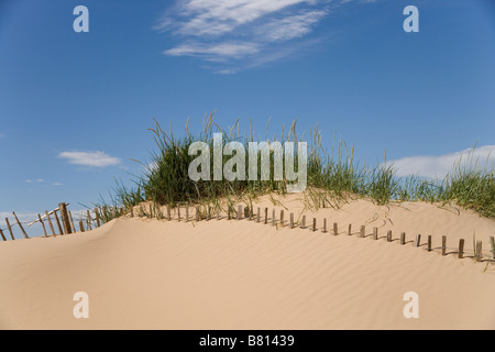Talacre Strand und Sand Dünen an der Mündung der Dee in Nord-Wales Stockfoto