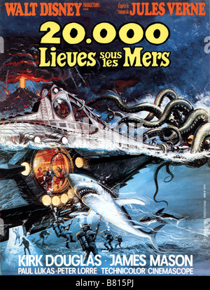 20000 Meilen unter dem Meer Jahr: USA 1954 Regie: Richard Fleischer Film Poster Stockfoto