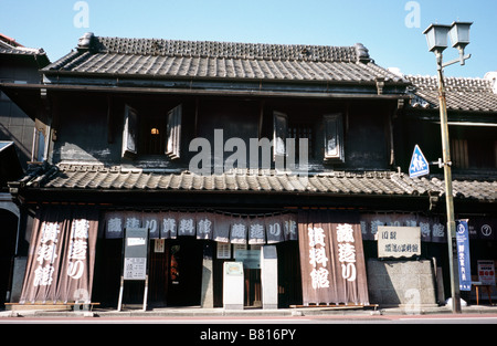 Feuerfeste Haus (Kurazukuri) aus der Edo-Zeit in Kawagoe (kleine Edo), nördlich von Tokio. Stockfoto