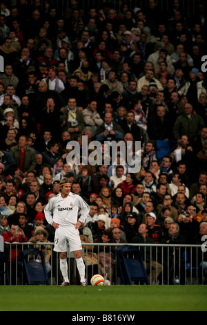 David Beckham bei Real Madrid Football Club Stockfoto