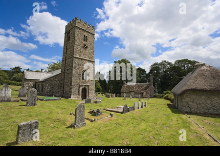 St Peter s Kirche Buckland in Moor Dartmoor Devon England Großbritannien Stockfoto