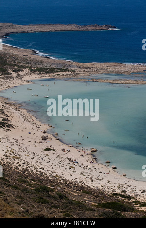 Balos beach Insel Kreta Griechenland Kastelli Kissamos Chania Europa Stockfoto