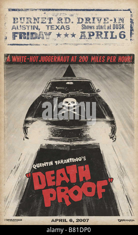 Grindhouse Death Proof Jahr: 2007 USA Affiche/Poster Regie: Quentin Tarantino Stockfoto