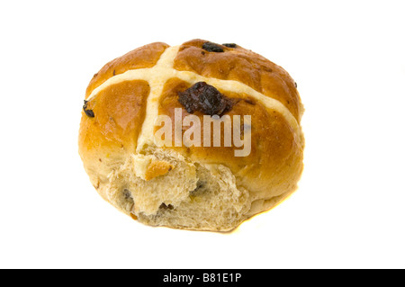 Hot Cross Bun X Brötchen Stockfoto