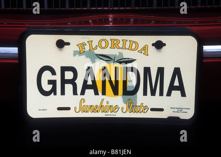 Anzahl Teller, Florida, USA Stockfoto