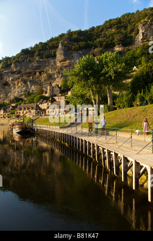 La Roque-Gageac-Dordogne-Frankreich Stockfoto