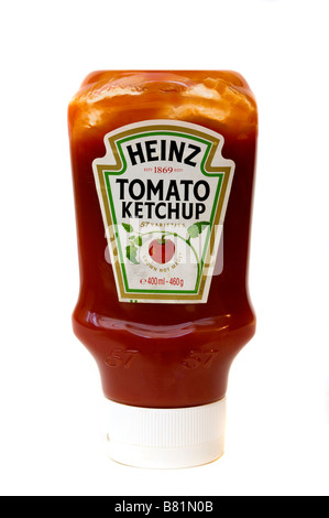 Kunststoff-Flasche Heinz Tomato Ketchup-Sauce Stockfoto