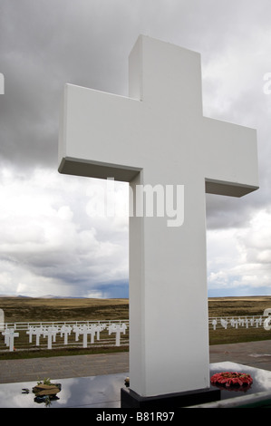 Argentinische Soldatenfriedhof, Falkland-Krieg 1982, Falkland-Inseln Stockfoto